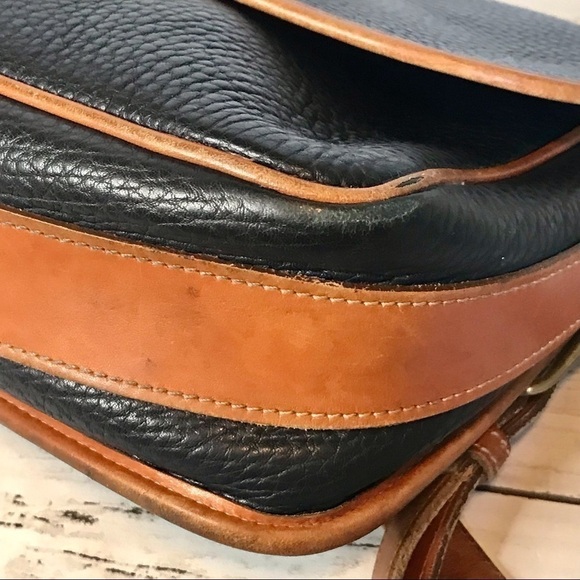 Dooney & Bourke Vintage Navy AWL Equestrian Bag - Picture 10 of 15